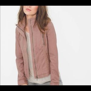 White House Black Market Anorak Washed Mauve Jacket Size 6